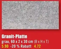 B1 Discount Baumarkt Granit-Platte Angebot