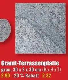 B1 Discount Baumarkt Granit-Terrassenplatte Angebot