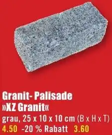 B1 Discount Baumarkt Granit-Palisade XZ Granit Angebot