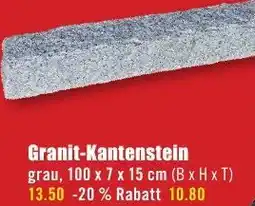 B1 Discount Baumarkt Granit-Kantenstein Angebot