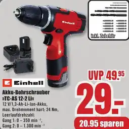 B1 Discount Baumarkt Einhell Akku-Bohrschrauber TC-AS 12-2 Li Angebot