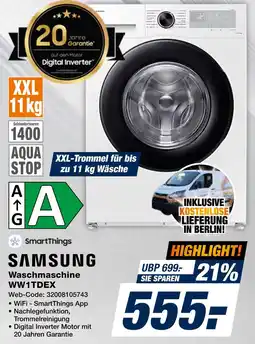 Expert Samsung waschmaschine ww1tdex Angebot