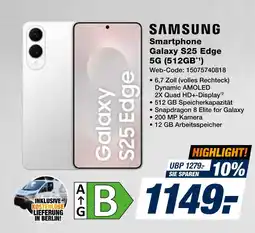 Expert Samsung smartphone galaxy s25 edge 5g (512gb1) Angebot