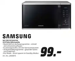 MediaMarkt Samsung ms 23b 3515as/en 23 l solo-mikrowelle Angebot