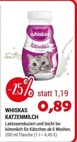 Zookauf Whiskas katzenmilch Angebot