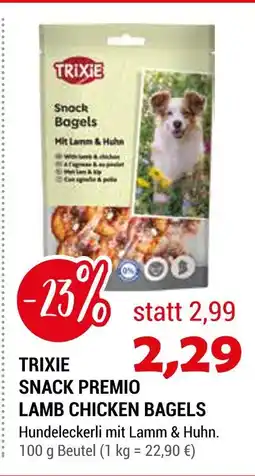 Zookauf Trixie snack premio lamb chicken bagels Angebot