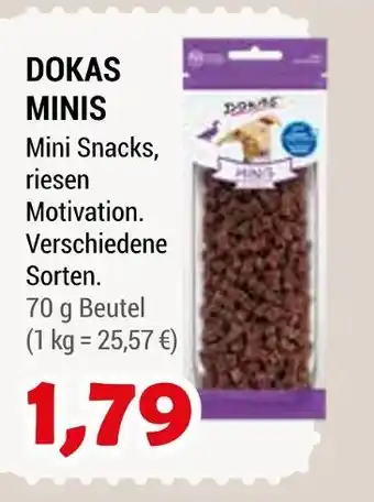 Zookauf Dokas mini snacks Angebot