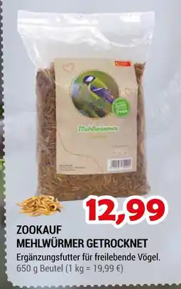 Zookauf Mehlwürmer getrocknet Angebot
