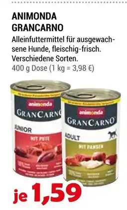 Zookauf Animonda grancarno Angebot