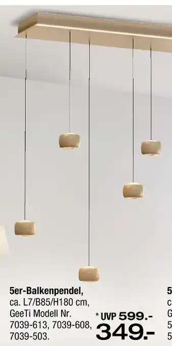 Ostermann Geeti 5er-balkenpendel Angebot