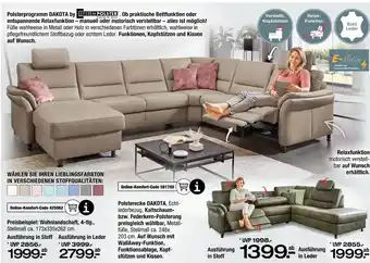Ostermann System polster polsterprogramm dakota Angebot