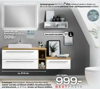 Ostermann Kenborg keramikwaschtisch und unterschrank Angebot