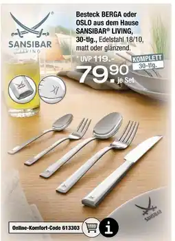 Ostermann Sansibar besteck berga oder oslo aus dem hause living Angebot