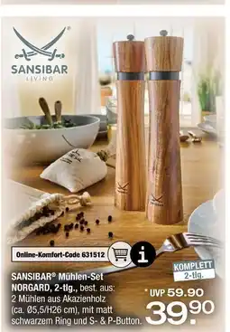 Ostermann Sansibar living mühlen-set norgard, 2-tlg Angebot