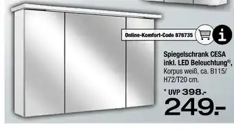 Ostermann Spiegelschrank cesa inkl. led beleuchtung Angebot