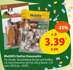 Fressnapf Multifit native kausnacks Angebot