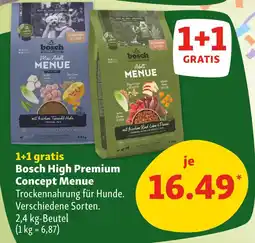 Fressnapf Bosch high premium concept menue Angebot