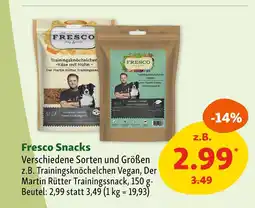 Fressnapf Fresco snacks Angebot