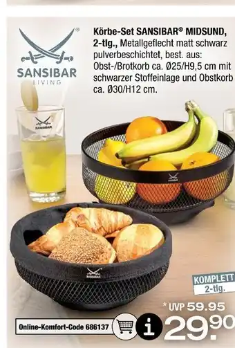 Ostermann Sansibar living körbe-set midsund, 2-tlg Angebot