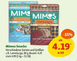 Fressnapf Mimos snacks Angebot