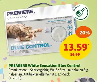 Fressnapf Premiere white sensation blue control Angebot