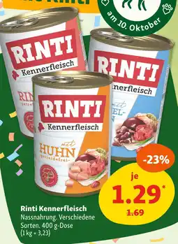 Fressnapf Rinti kennerfleisch mit huhn Angebot