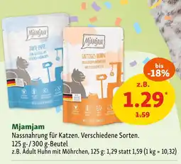 Fressnapf Mjamjam nassnahrung für katzen Angebot