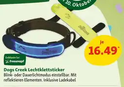 Fressnapf Dogs creek leuchtklettsticker Angebot