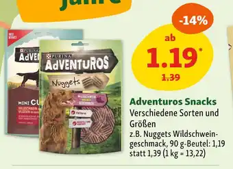 Fressnapf Purina adventuros snacks Angebot