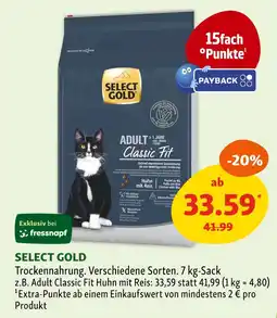 Fressnapf Select gold trockennahrung Angebot