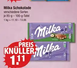 V Markt Milka schokolade haselnuss Angebot