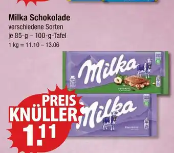 V Markt Milka schokolade haselnuss Angebot
