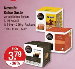 V Markt Nescafe dolce gusto nesquik Angebot
