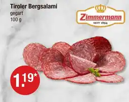 V Markt Zimmermann tiroler bergsalami Angebot