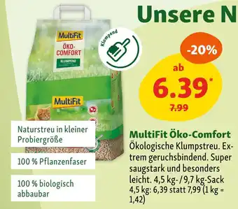 Fressnapf Multifit öko-comfort Angebot