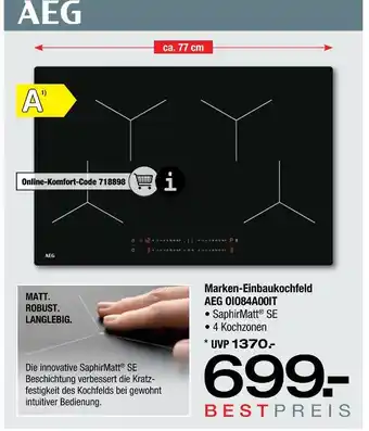 Ostermann Aeg marken-einbaukochfeld oio84a00it Angebot