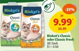Fressnapf Biokat's classic oder classic fresh Angebot