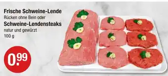V Markt Frische schweine-lende rücken ohne bein Angebot