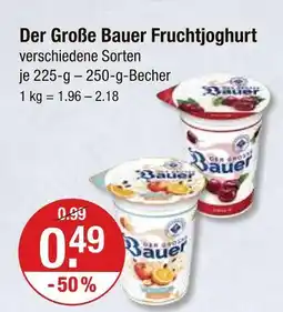 V Markt Bauer der große bauer fruchtjoghurt Angebot