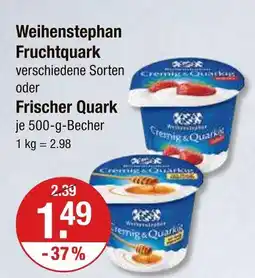 V Markt Weihenstephan fruchtquark Angebot