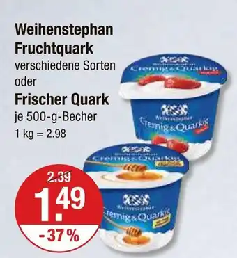 V Markt Weihenstephan fruchtquark Angebot