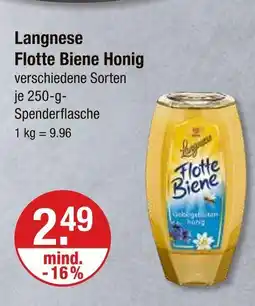V Markt Langnese flotte biene honig Angebot