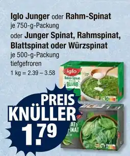 V Markt Iglo junger spinat Angebot