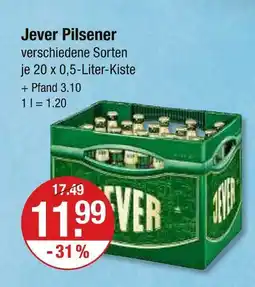 V Markt Jever pilsener Angebot