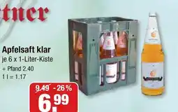 V Markt Apfelsaft klar Angebot