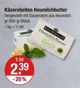 V Markt Käserebellen heumilchbutter Angebot