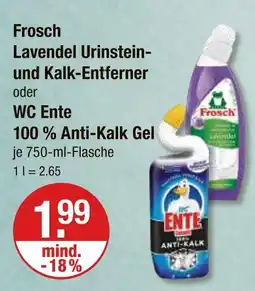 V Markt Frosch lavendel urinstein- und kalk-entferner Angebot