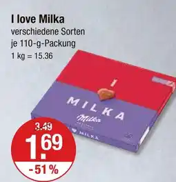 V Markt Milka i love milka Angebot