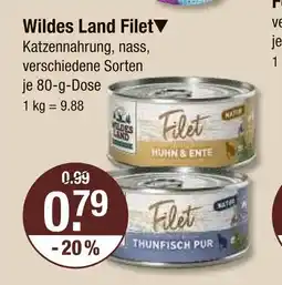 V Markt Wildes land filet huhn & ente Angebot
