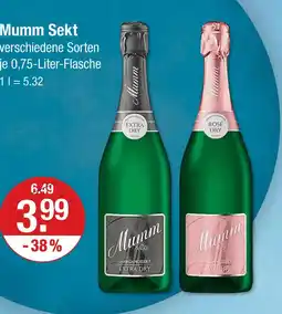 V Markt Mumm extra dry Angebot